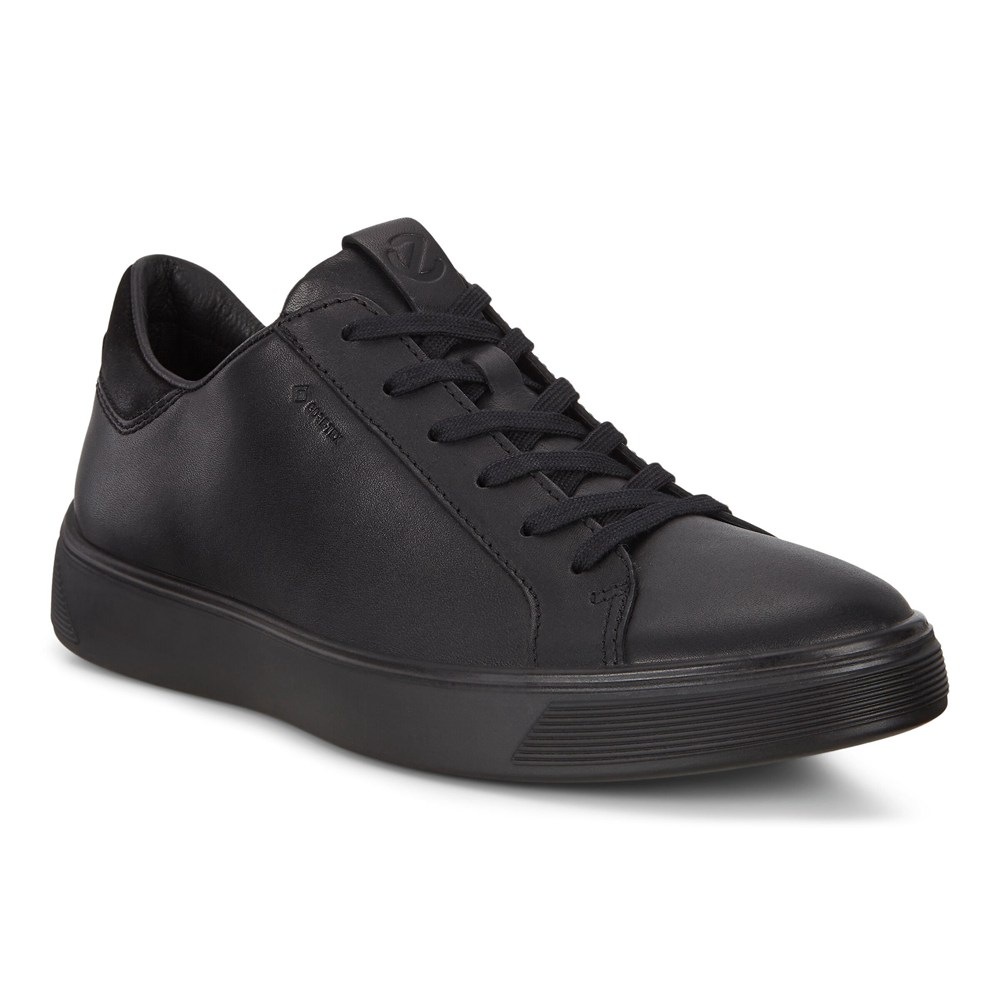 ECCO Mens Sneakers Black - Street Trays - HGP-946081